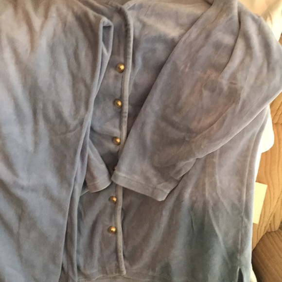 Light blue velour pjs lounge wear . EUC. XL. - Picture 1 of 3